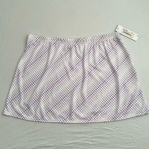 Tail Tech Performance lavender purple and white lightweight golf skirt